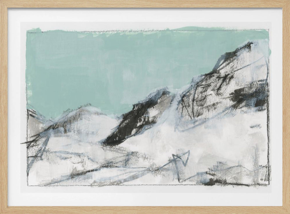 Witte Bergen Print No1 | Poster