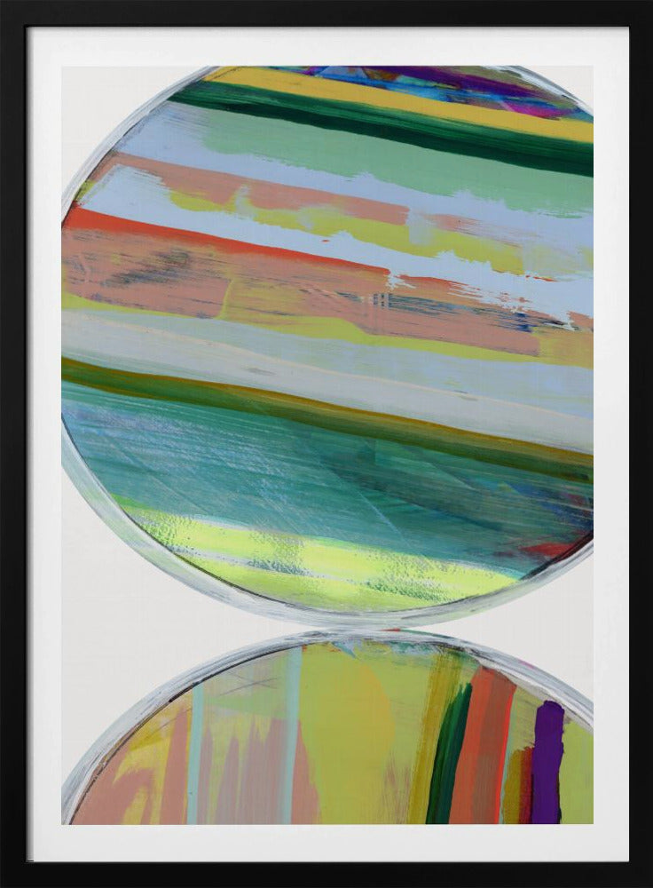 Abstracte strepen en cirkels nr. 1 | Poster