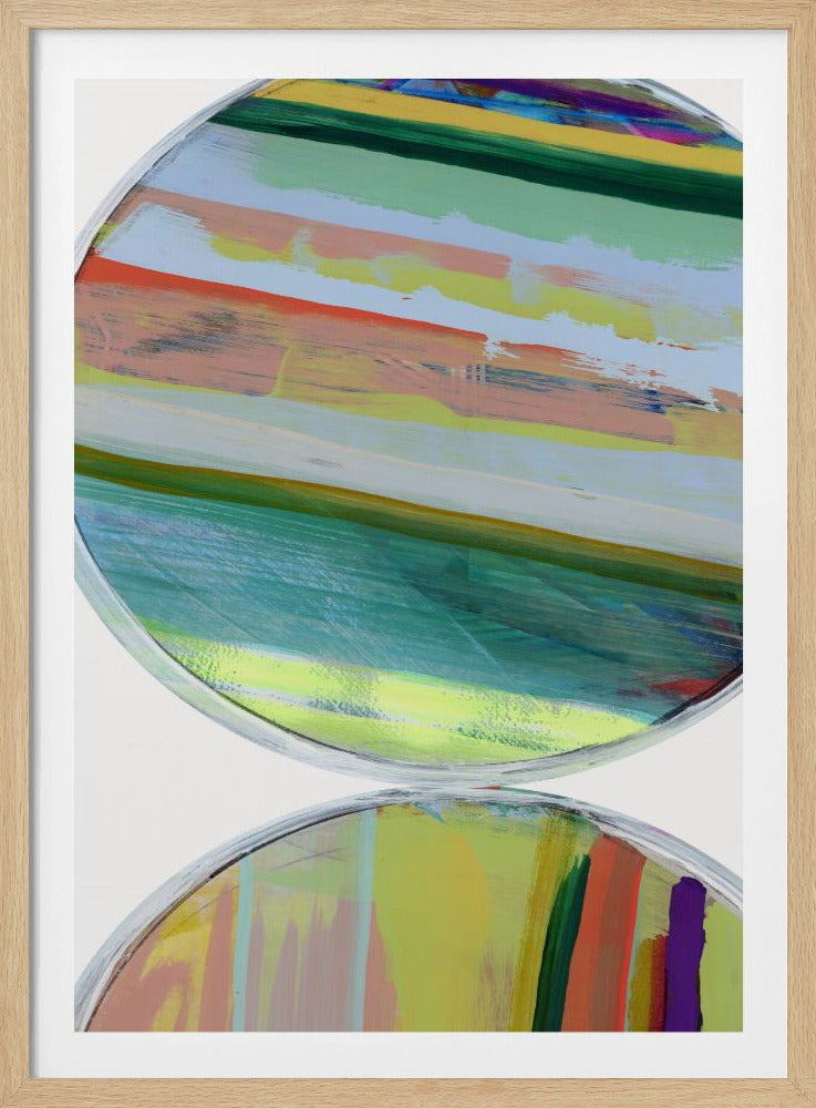 Abstracte strepen en cirkels nr. 1 | Poster