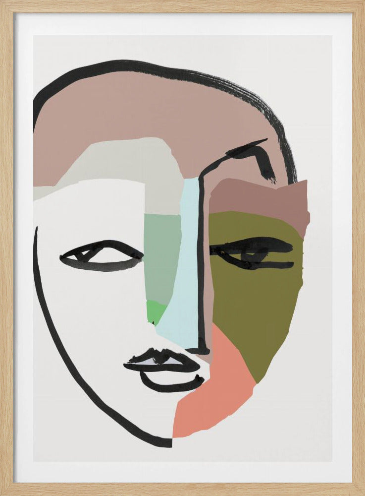 Visage No 1 Art Print | Poster