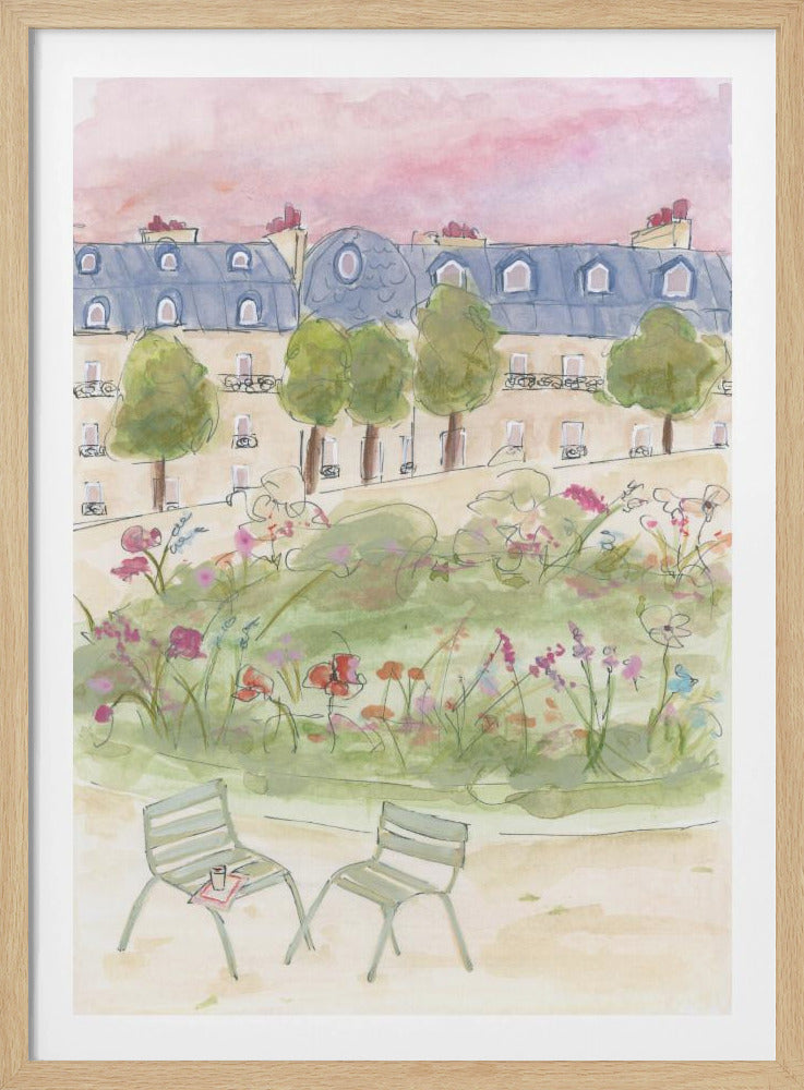 Parijse tuin | Poster