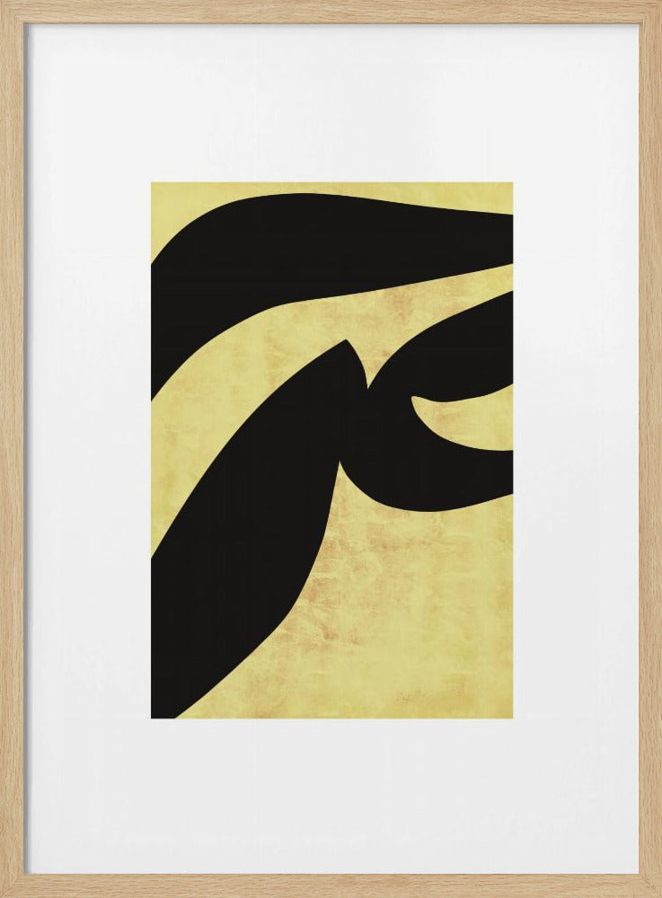Abstracte zwarte vormen print nr. 1 | Poster