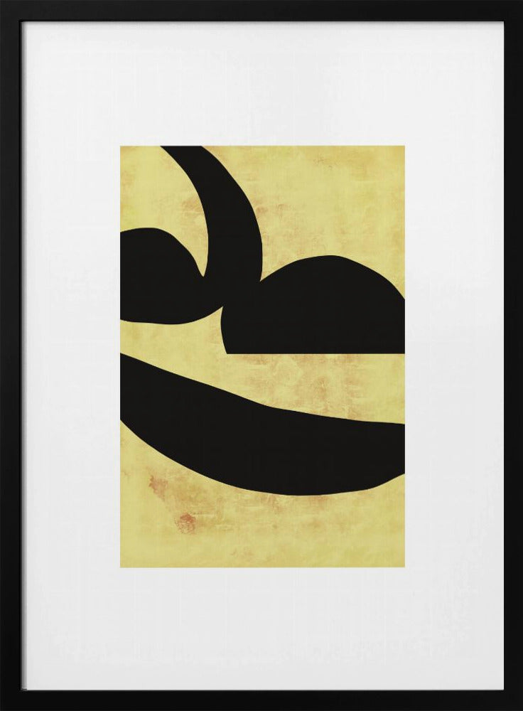 Abstracte zwarte vormen print nr. 2 | Poster
