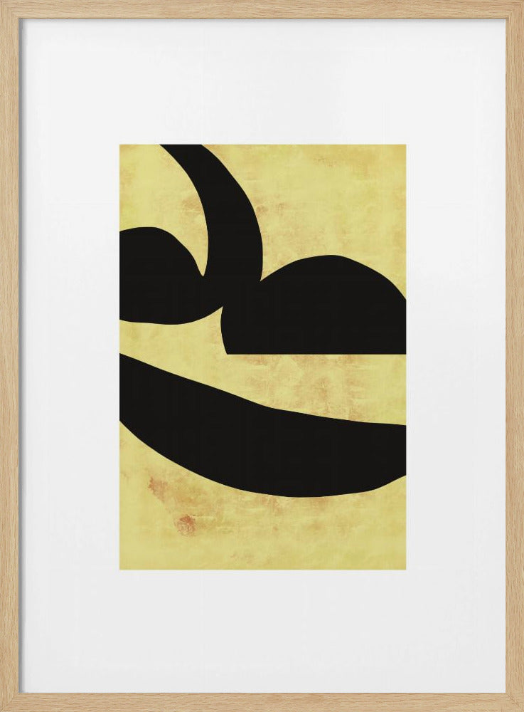 Abstracte zwarte vormen print nr. 2 | Poster