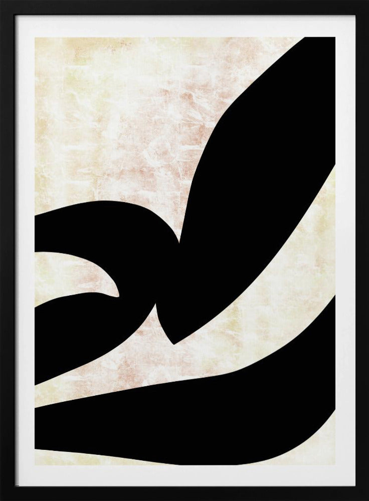 Abstracte zwarte vormen print nr. 3 | Poster