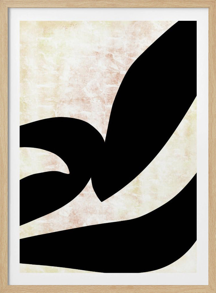 Abstracte zwarte vormen print nr. 3 | Poster