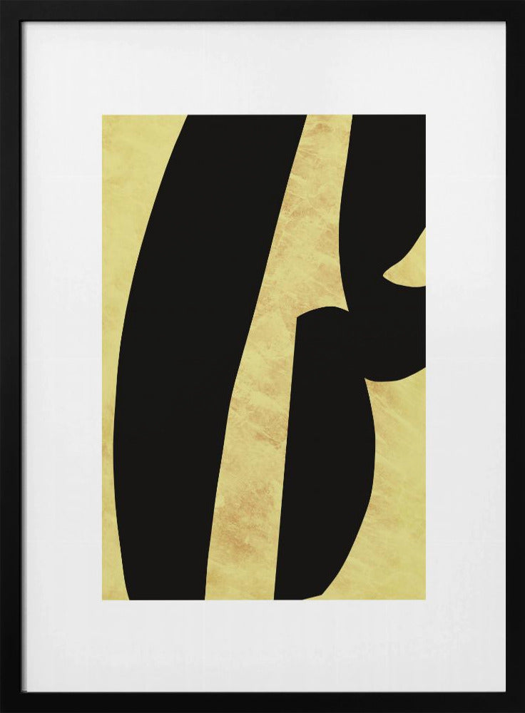 Abstracte zwarte vormen print nr. 5 | Poster