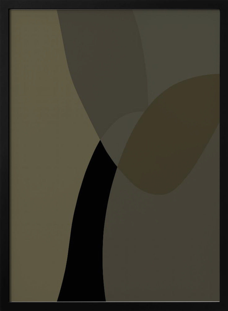 Abstract Neutral Shapes Print 1 | Poster