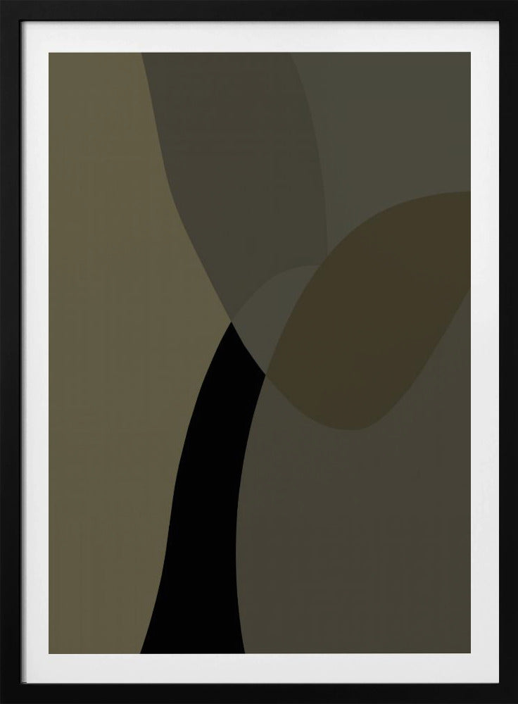 Abstract Neutral Shapes Print 1 | Poster