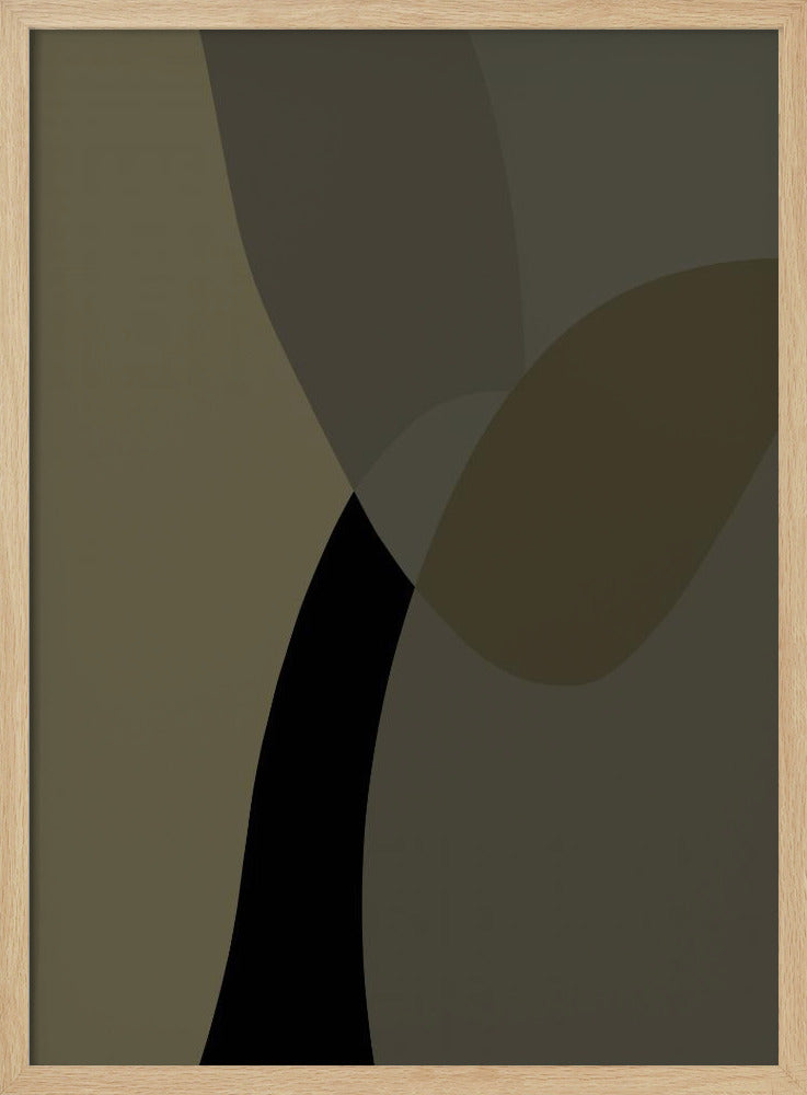 Abstract Neutral Shapes Print 1 | Poster