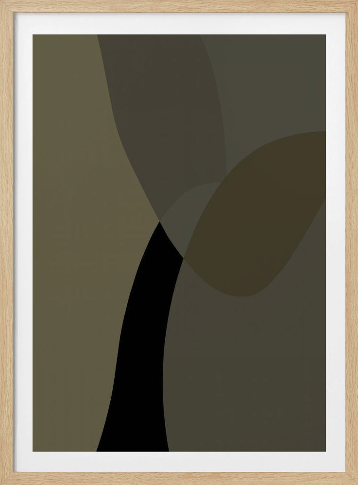 Abstract Neutral Shapes Print 1 | Poster