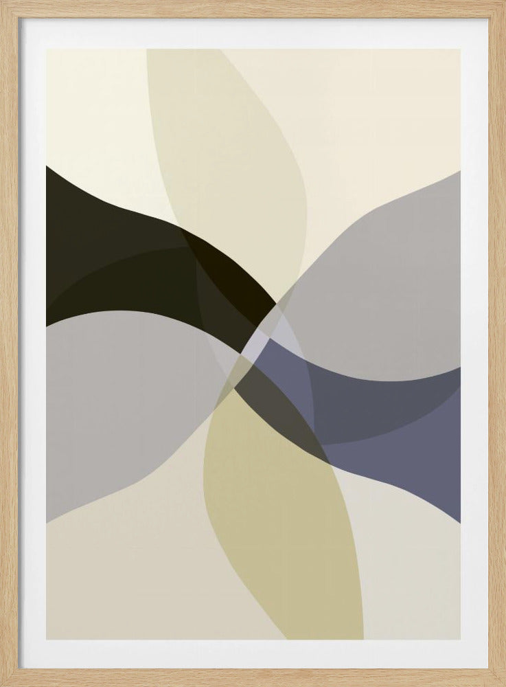 Abstracte neutrale vormen print 3 | Poster