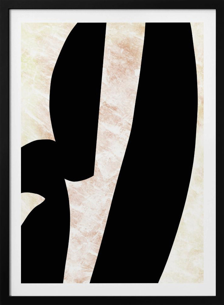 Abstracte zwarte vormen print nr. 6 | Poster
