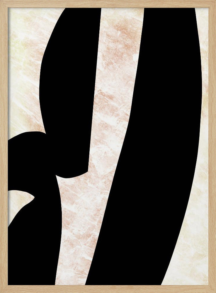 Abstracte zwarte vormen print nr. 6 | Poster