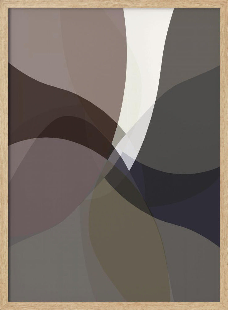 Abstracte neutrale vormen print 5 | Poster