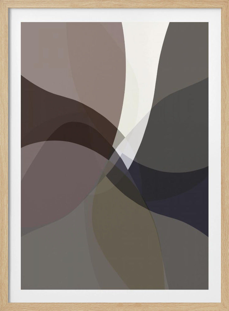 Abstracte neutrale vormen print 5 | Poster