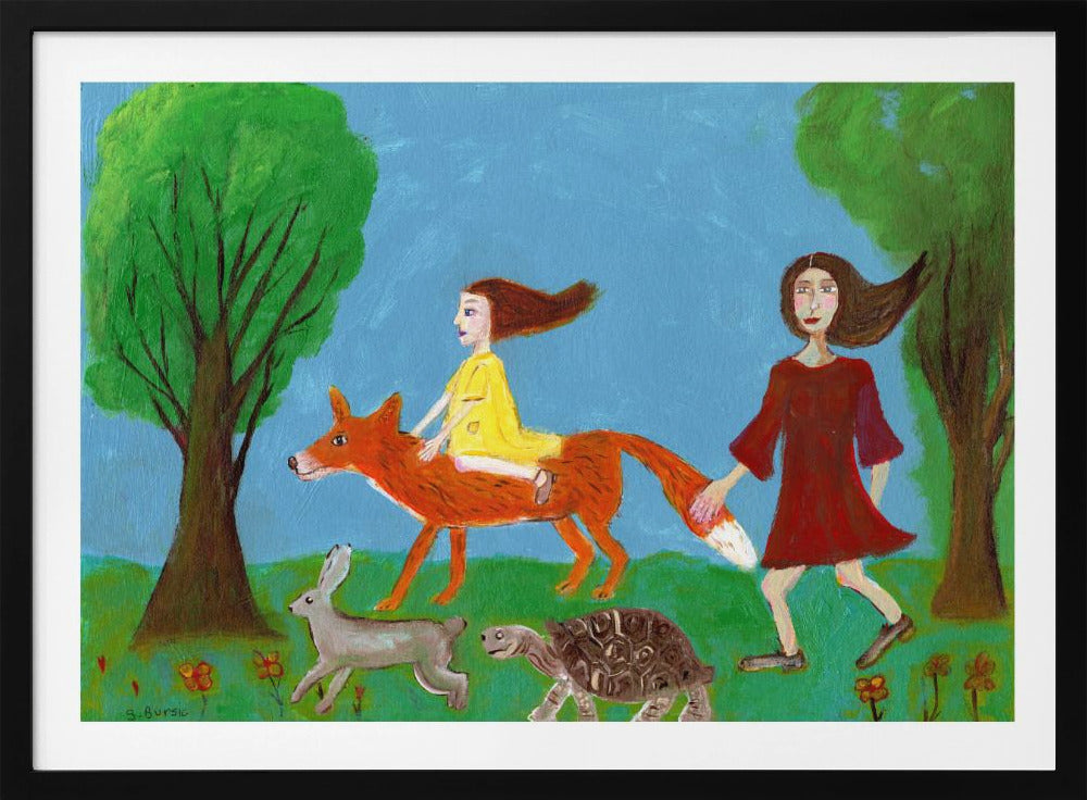 Wandeling in het bos | Poster