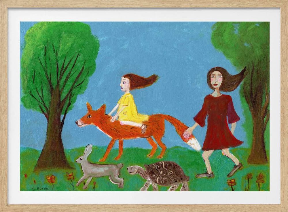 Wandeling in het bos | Poster
