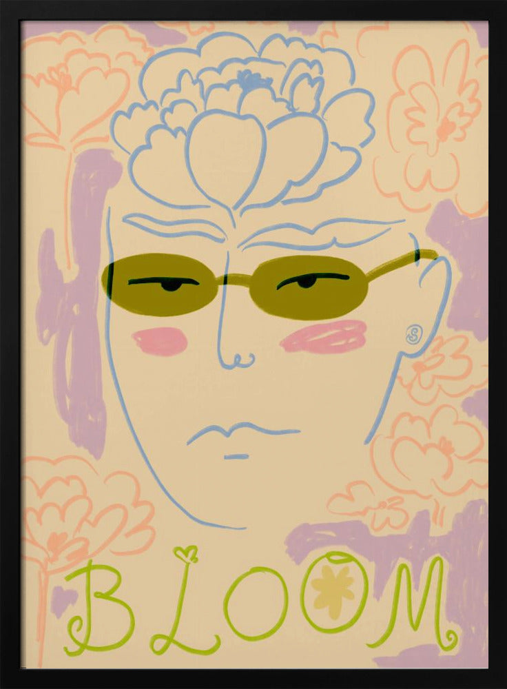 Bloemenzonnebril | Poster