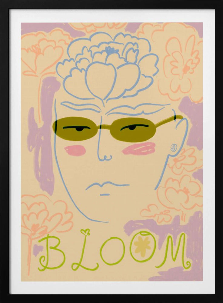 Bloemenzonnebril | Poster