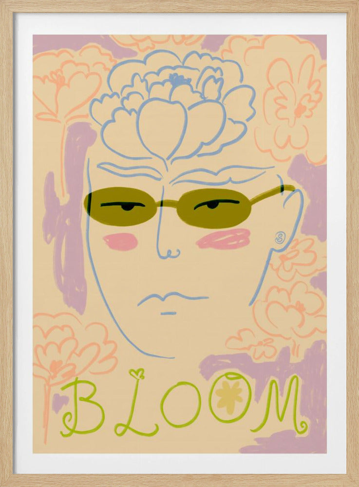 Bloemenzonnebril | Poster