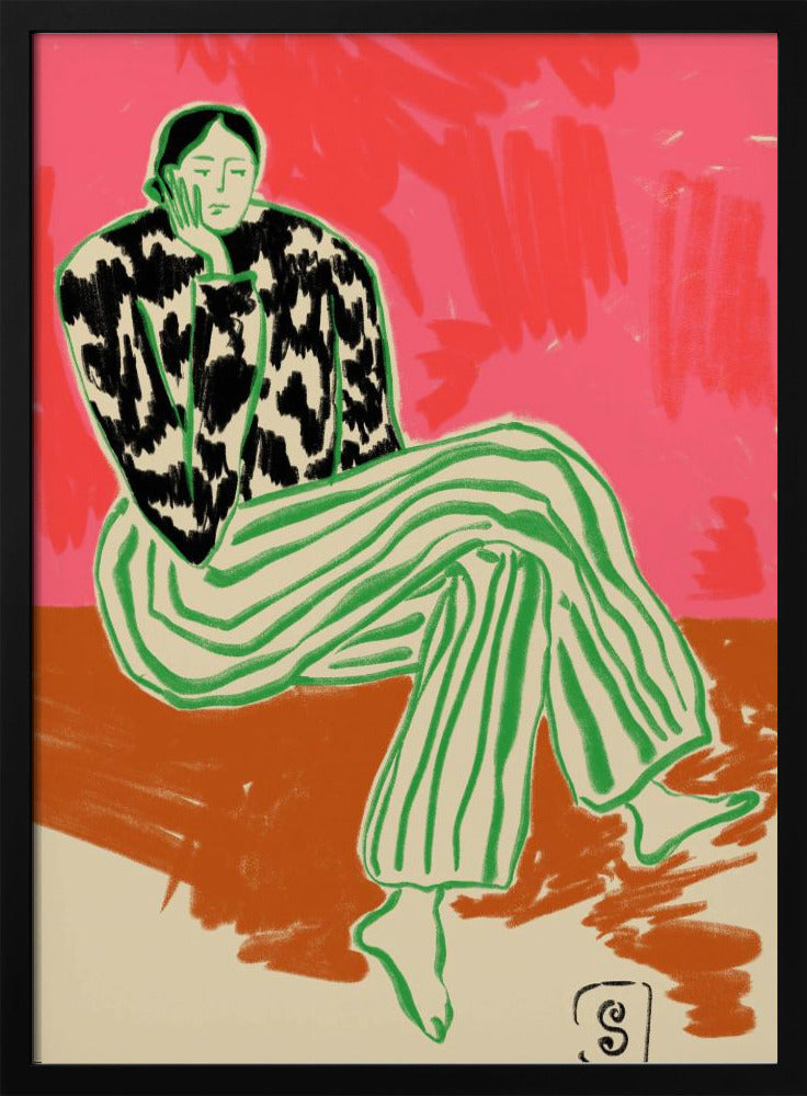 Portret van een kalme vrouw | Poster