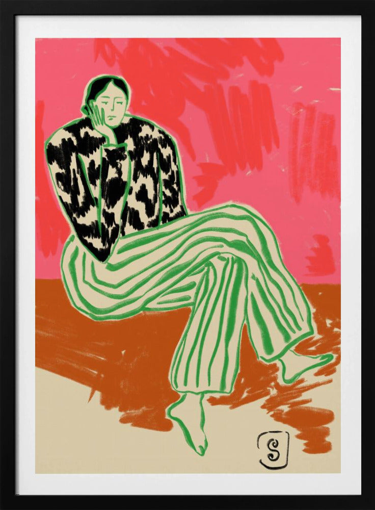 Portret van een kalme vrouw | Poster