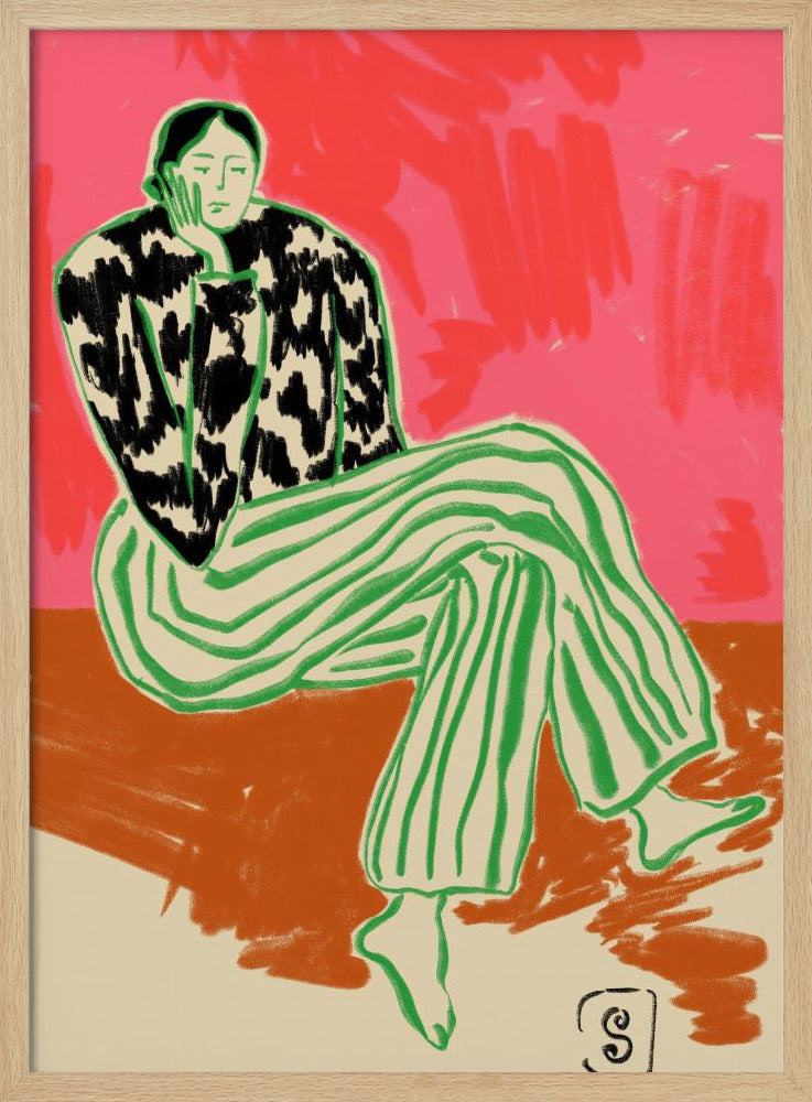 Portret van een kalme vrouw | Poster