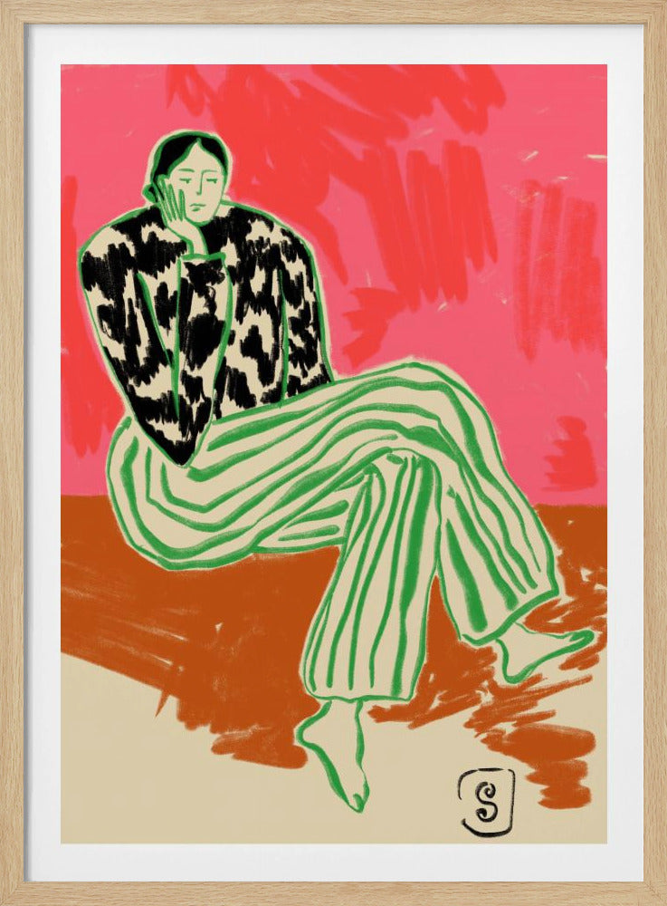 Portret van een kalme vrouw | Poster