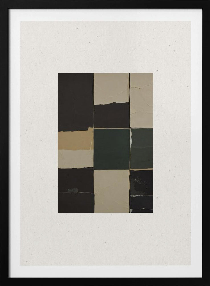 Gestructureerde rasterharmonie | Poster