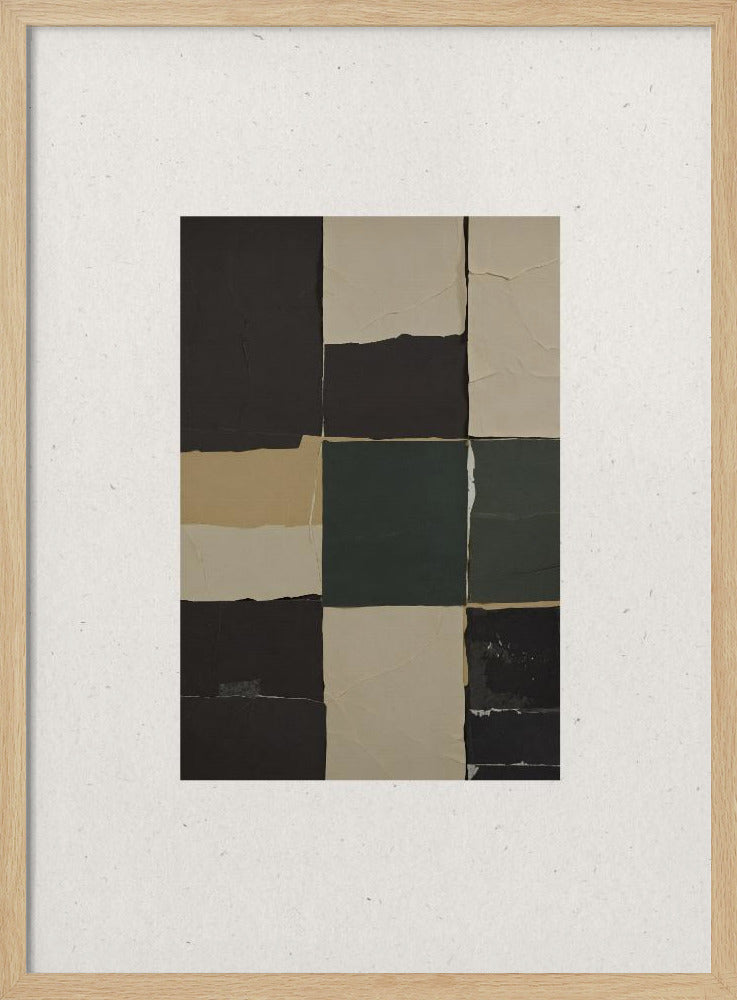 Gestructureerde rasterharmonie | Poster