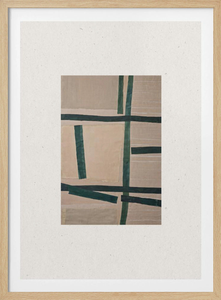 Gedempte rasterlijnen | Poster