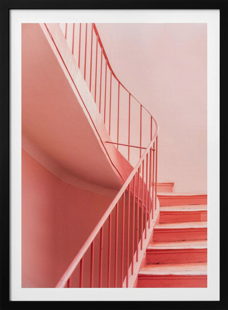Pink Steps Cannes | Architectural Minimalism | Poster