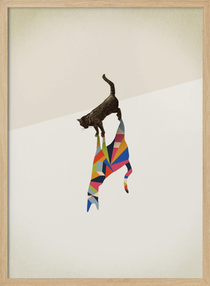 Wandelende Schaduw, Kat | Poster