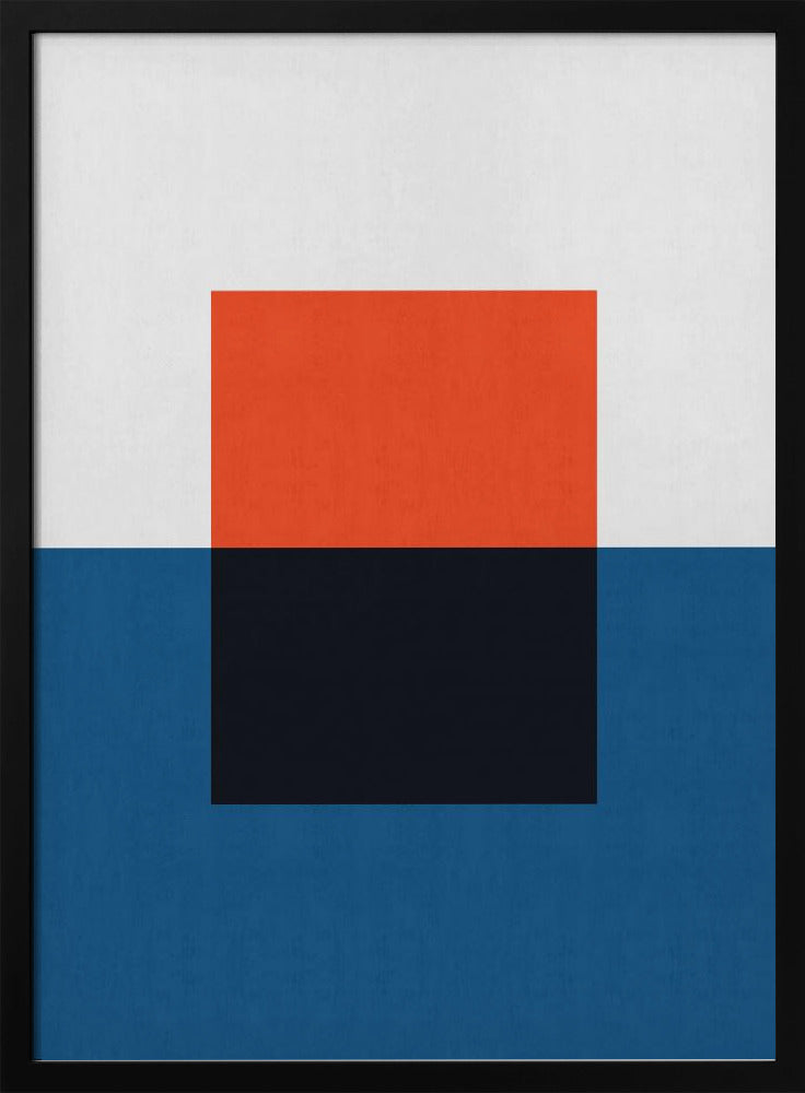 Blauw en rood 2 | Poster