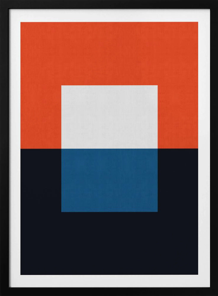 Blauw en rood 3 | Poster