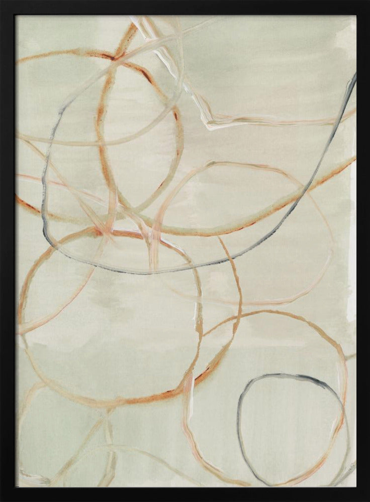 Gedempte abstracte lijnen 2 | Poster