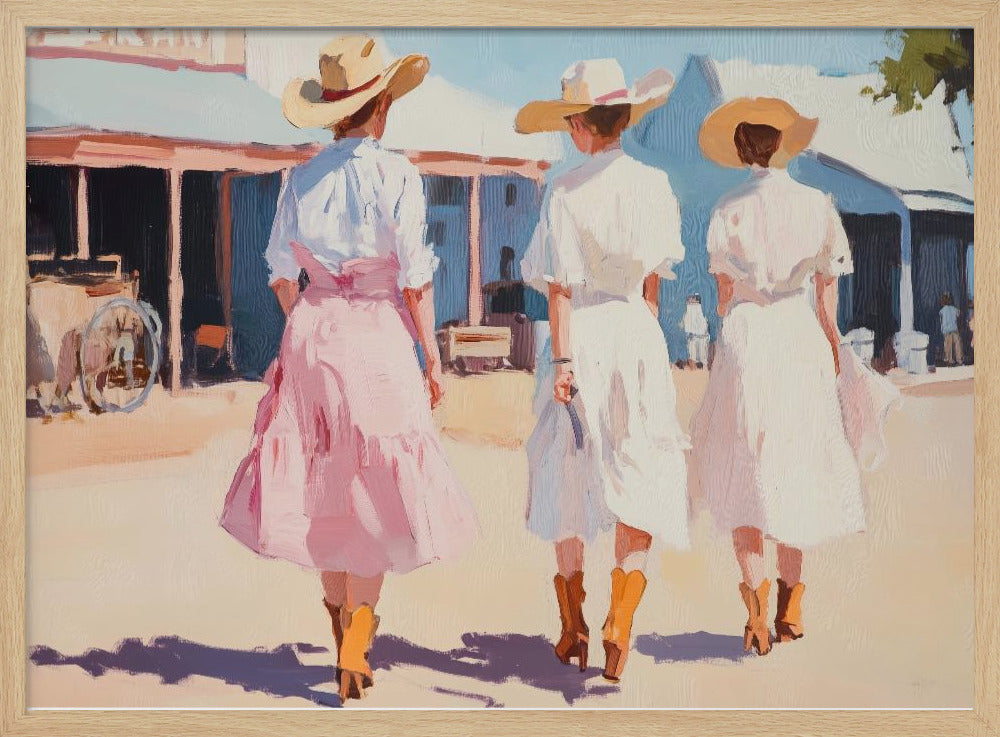 Retro Western Dames | Poster