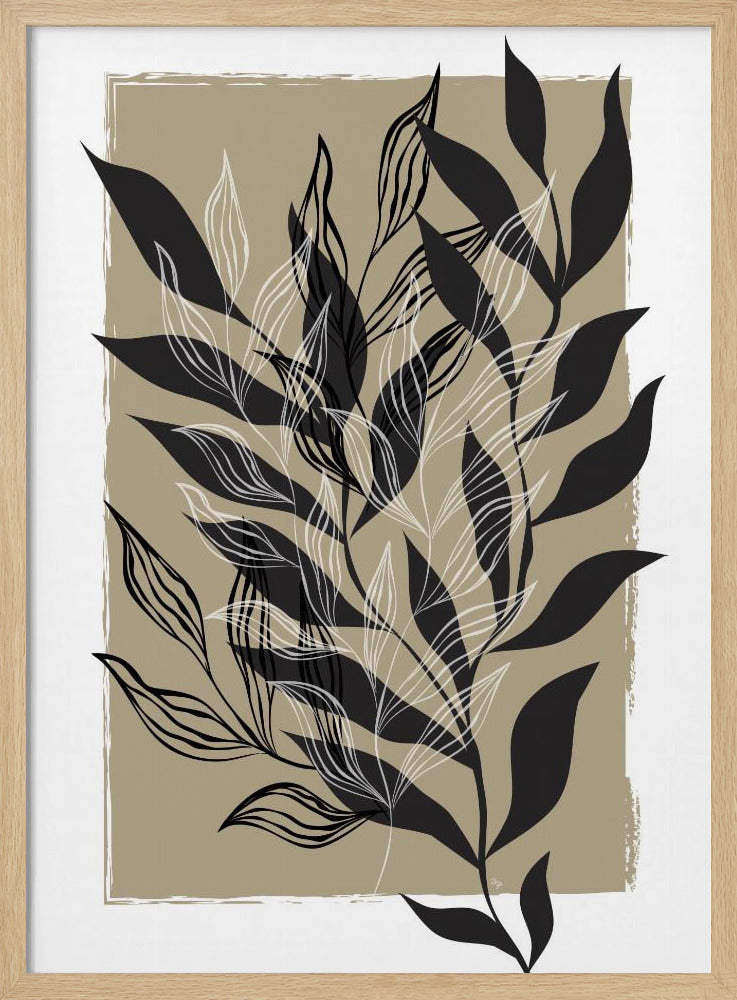 Minimalistisch botanisch ontwerp | Poster