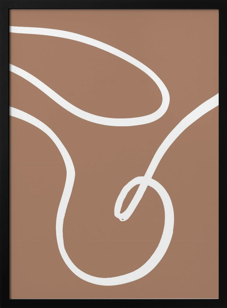 Lijnen Mocha 2 | Poster