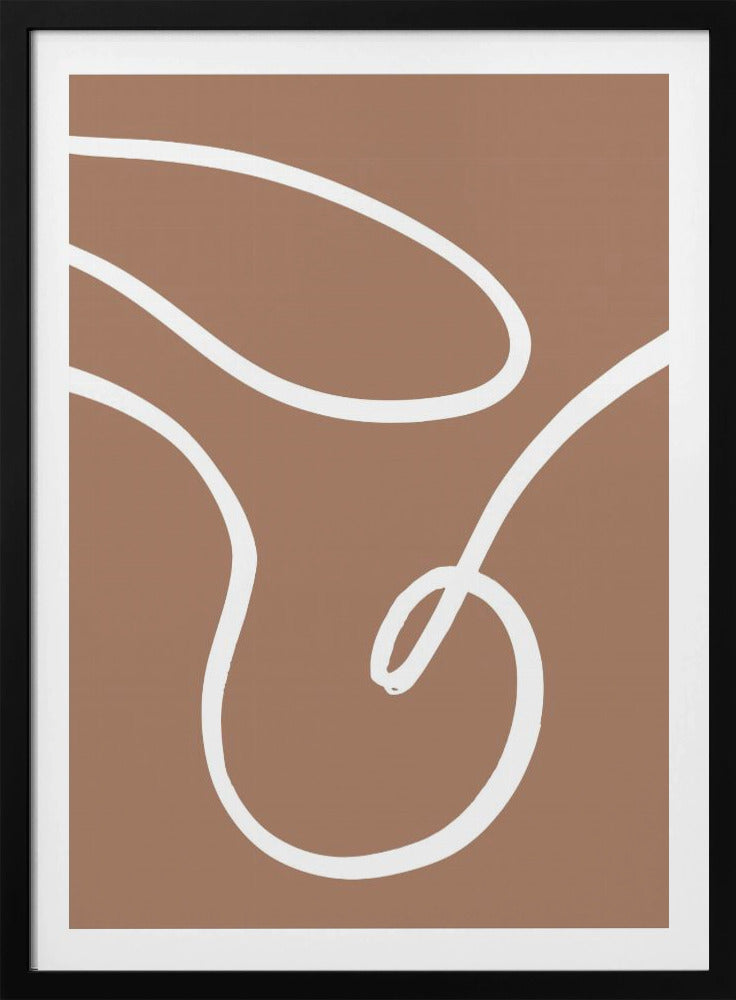 Lijnen Mocha 2 | Poster