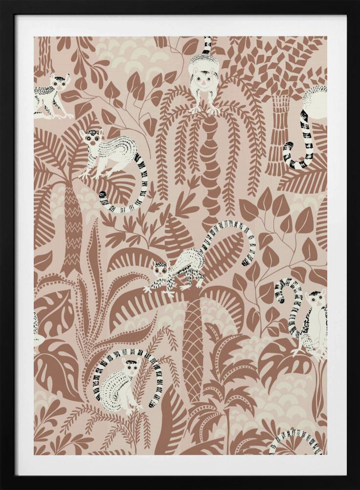 Jungle-avontuur Mocha Mousse | Poster