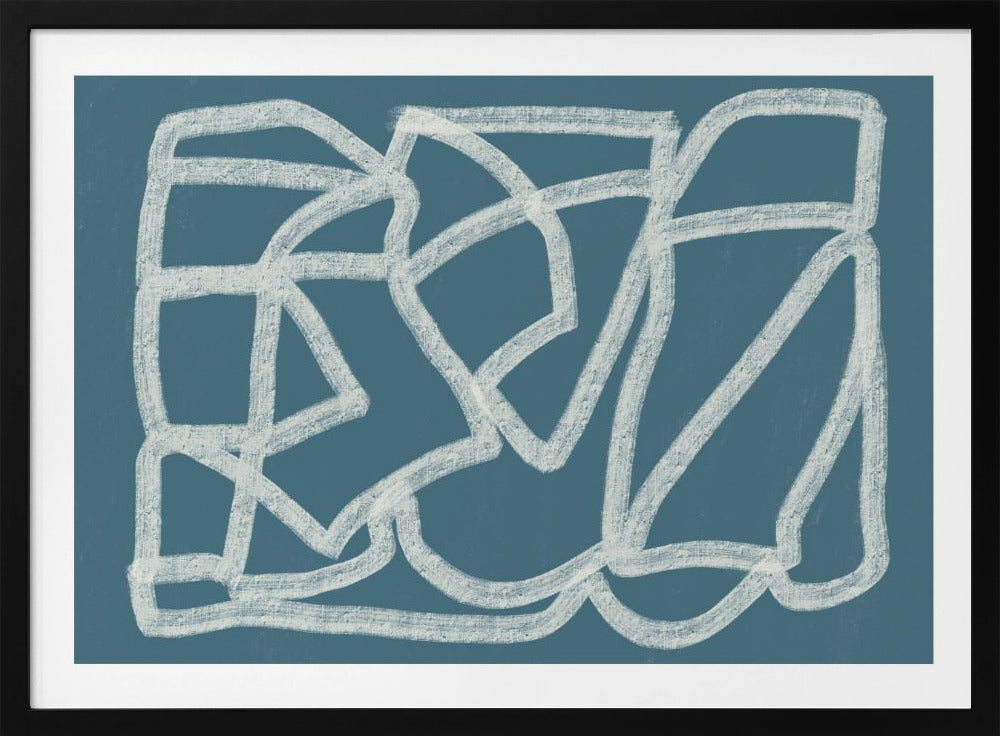 Blauw abstract | Poster