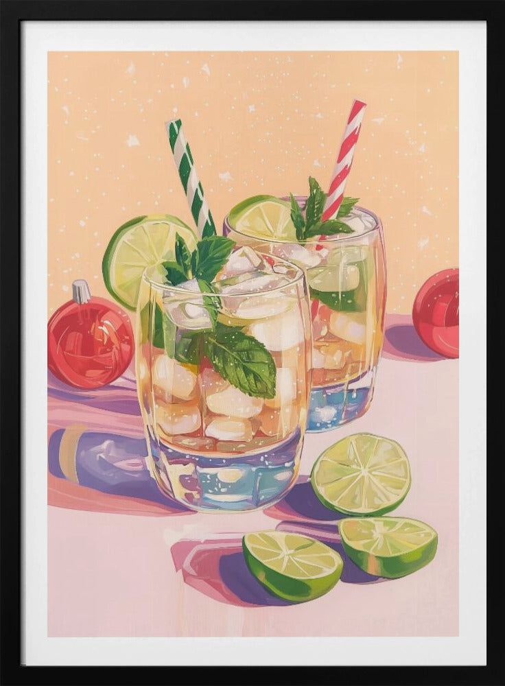 Mojito Zomercocktails met Limoen en Munt | Poster