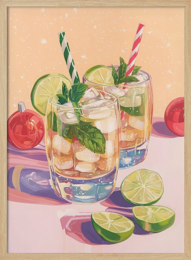 Mojito Zomercocktails met Limoen en Munt | Poster
