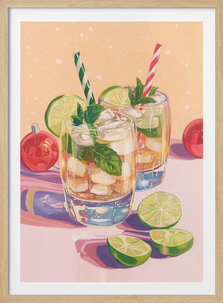 Mojito Zomercocktails met Limoen en Munt | Poster