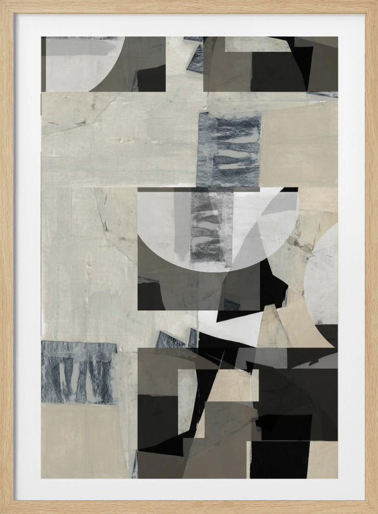 Monochrome compositie nr. 3 | Poster