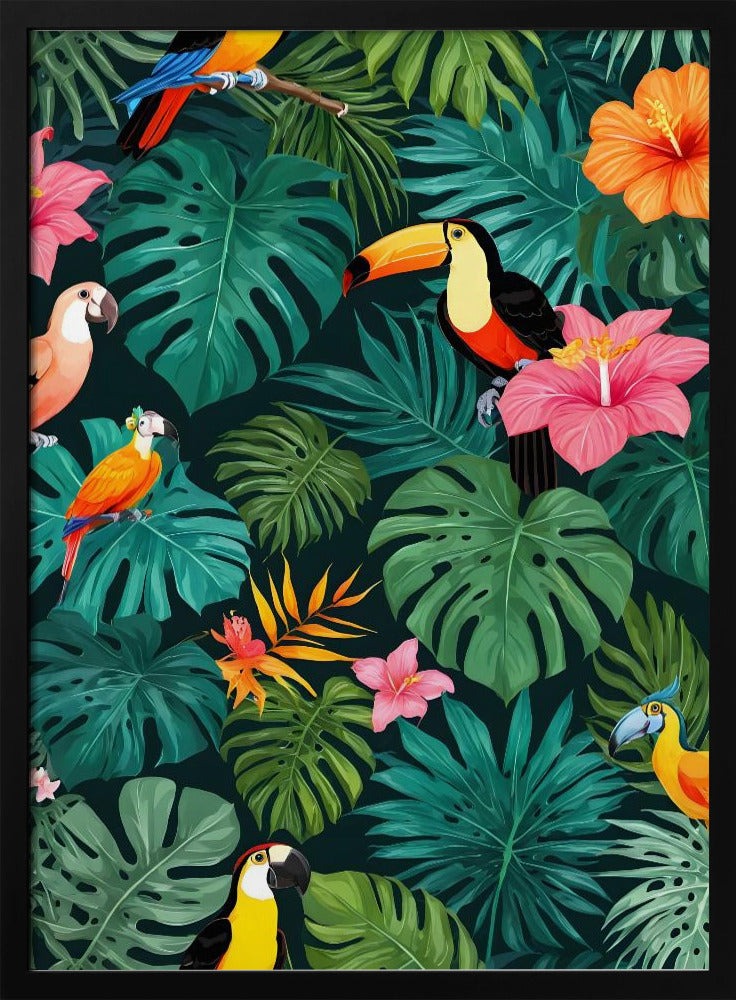 Tropisch paradijs junglepatroon | Poster