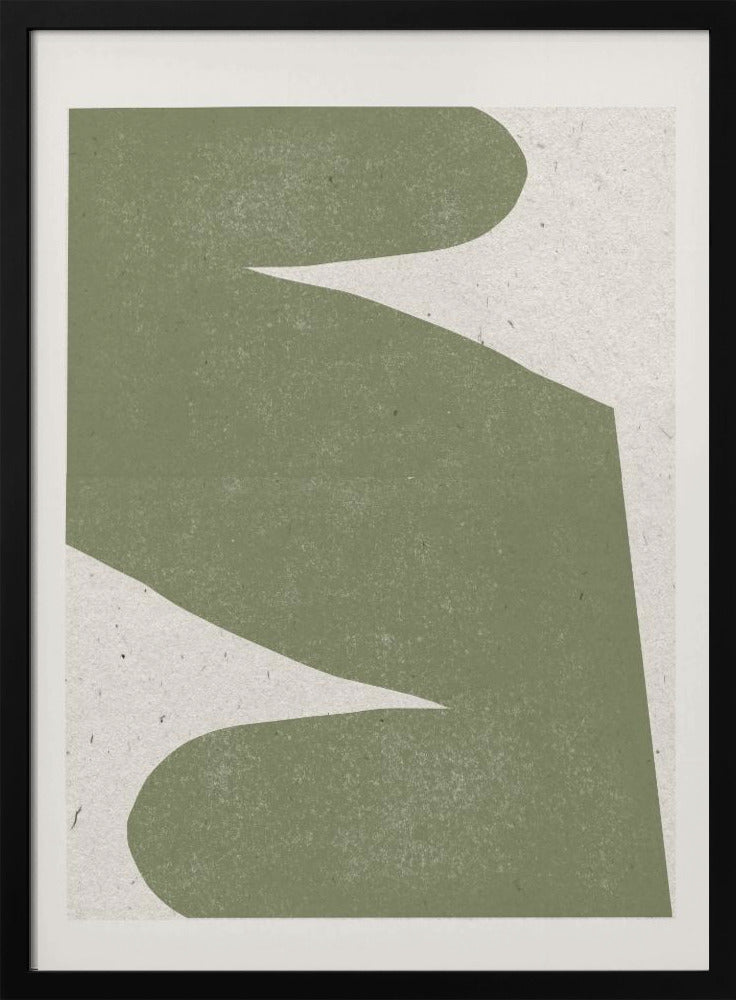 Zachte groene stroom | Poster