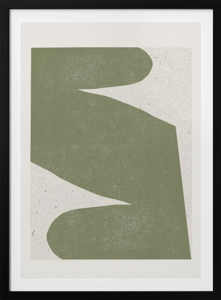 Zachte groene stroom | Poster